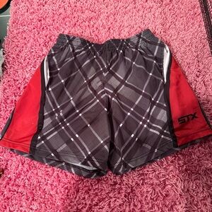 STX Plaid Boys Athletic/Lacrosse Shorts